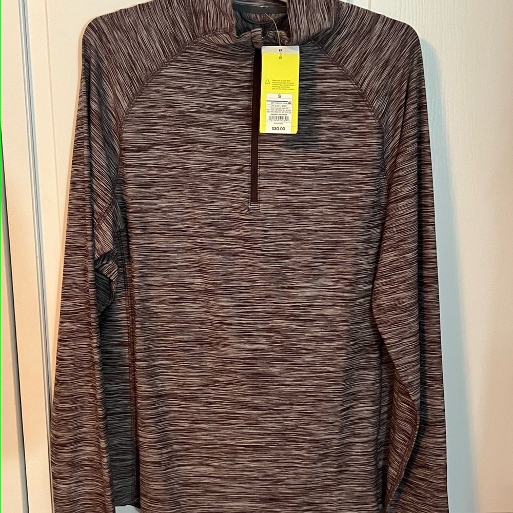 All in Motion Men's Zip Up Sweater - Brown